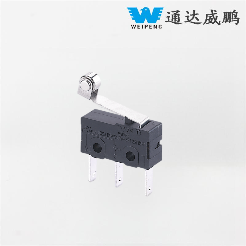 5A 125V/250V visokotemperaturno odporno 3-polno mikro stikalo z valjem za industrijsko opremo