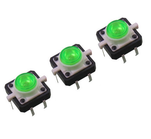 LED taktilno stikalo Green Shell