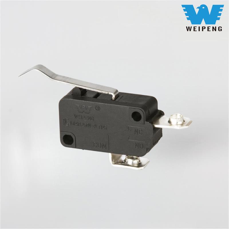 Visokotokovno dvopolno mikro stikalo za gospodinjske aparate