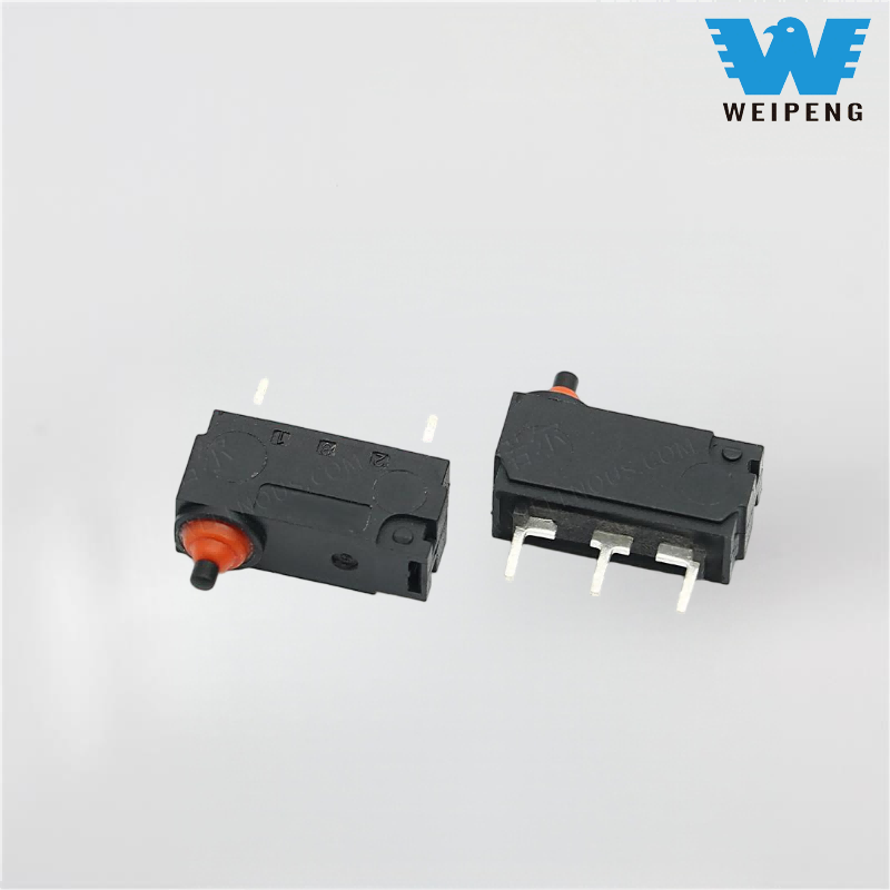 Vodotesno mikro stikalo s samoponastavitvijo in zaznavanjem potovanja miške